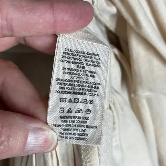 Free People Ruffles Romance Jacket Natural Blazer Womens Sz Medium Cool Buttons - Picture 13 of 16